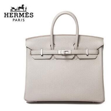 【エルメス HERMES】良い取引 バーキン25 パールグレー トゴ